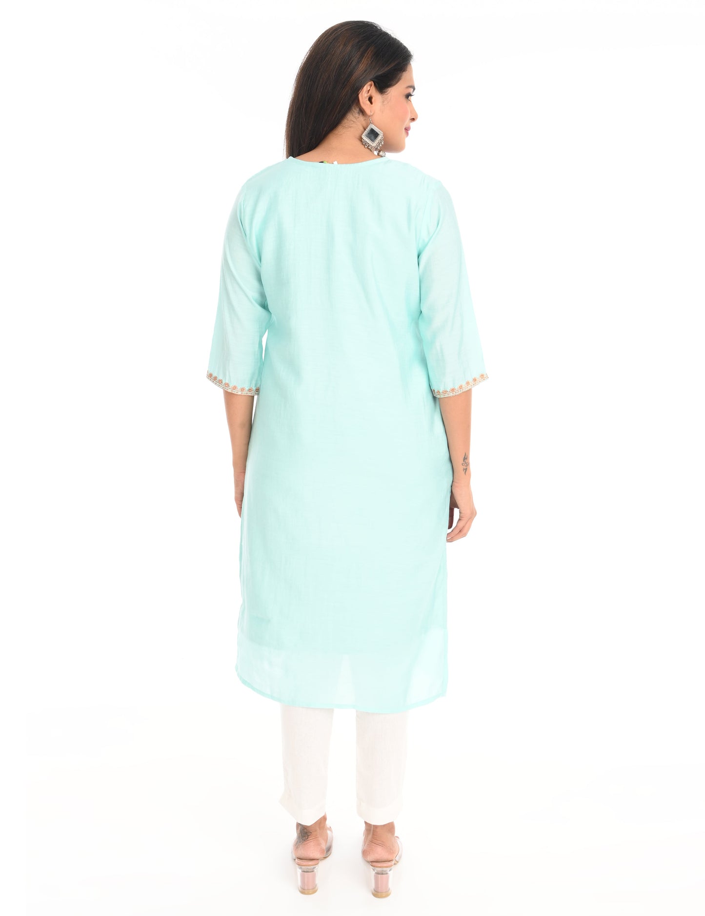 ONVIEW | 1432 | BOUTIQUE WORK SIDE OPEN KURTIS - (SKY BLUE)