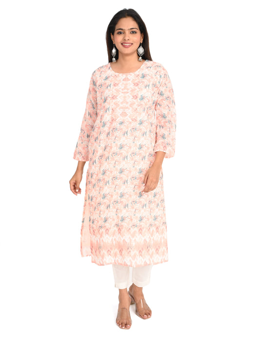 ONVIEW | 515 | COTTON CHIKANKARI WORK WITH DIGITAL PRINT