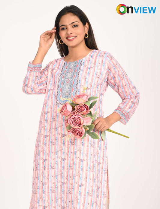 ONVIEW | 544 | CHIKANKARI WORK WITH DIGITAL PRINT