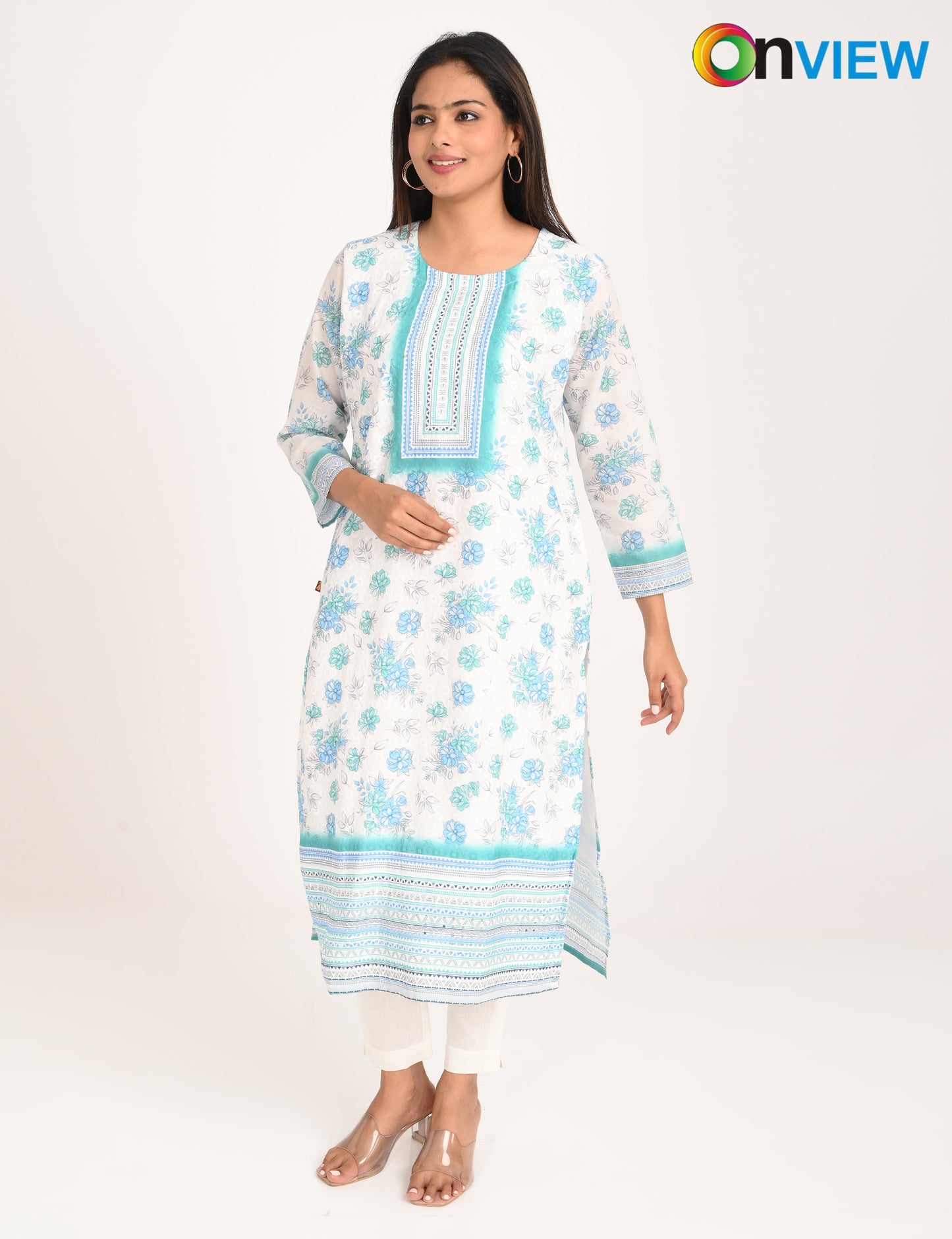 ONVIEW | 548 | CHIKANKARI WORK WITH DIGITAL PRINT