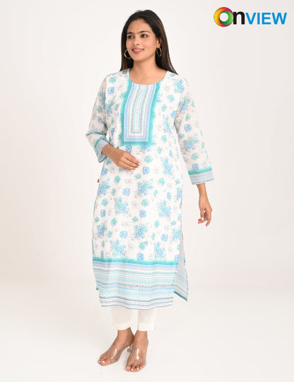 ONVIEW | 548 | CHIKANKARI WORK WITH DIGITAL PRINT